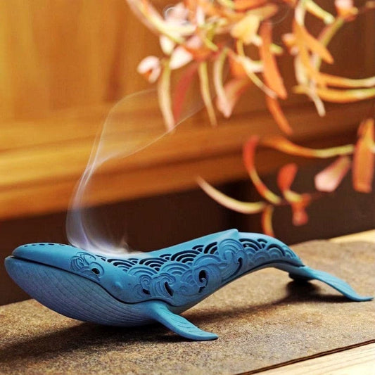 Whale Cooper Wire Incense Burner DecorationHealing ToolsCJYD186114001AZ